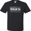 5X-Large Black Mens Distressed RFKJR24 Robert Kennedy Jr 2024 T-Shirt view 2