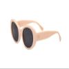 I-SEA Women's Camilla Polarized Sunglasses - Retro Oval Sunglasses, Womens Sunglasses with Scratch-Resistant Lenses, Trendy Sunglasses with Polycarbonate Frame - Cream Frame, Smoke Polarized Lens view 2