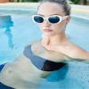 I-SEA Women's Camilla Polarized Sunglasses - Retro Oval Sunglasses, Womens Sunglasses with Scratch-Resistant Lenses, Trendy Sunglasses with Polycarbonate Frame - Cream Frame, Smoke Polarized Lens view 3