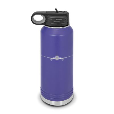 RDW 757 Water Bottle 32 oz - Laser Engraved w/Flip Top Removable Straw - Polar Camel - Stainless Steel - Vacuum Insulated - Double Walled - Drinkware Bottles - Airliner - Purple