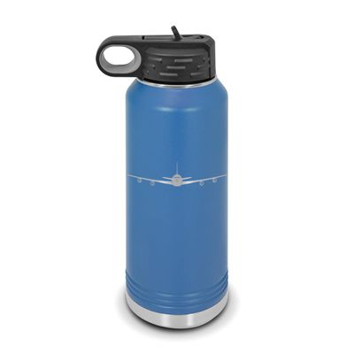 RDW 707 Water Bottle 32 oz - Laser Engraved w/Flip Top Removable Straw - Polar Camel - Stainless Steel - Vacuum Insulated - Double Walled - Drinkware Bottles - Airliner - Blue