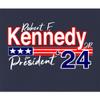 5X-Large Navy Blue Mens Robert F Kennedy Jr. for President 2024 T-Shirt view 4