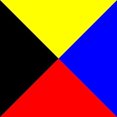 Y H M Z-International Maritime Signal Code Flag 4 x 6 Feet Exlan Bunting For Marine Ship Boat Communication Use
