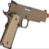 Evike Airsoft - WE-Tech Desert Warrior Airsoft 1911 Gas Blowback Airsoft Pistol (Color: Tan) - (PID: 33152) view 2