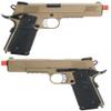Evike Airsoft - WE-Tech Gen2 Heavy Weight Airsoft 1911 MEU Gas Blowback GBB Airsoft Pistol (Color: Dark Earth/Attachment Mount Build) view 3