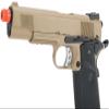 Evike Airsoft - WE-Tech Gen2 Heavy Weight Airsoft 1911 MEU Gas Blowback GBB Airsoft Pistol (Color: Dark Earth/Attachment Mount Build) view 4