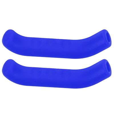 Mountain Bike Brakes, Bike Brake Levers Waterproof, 5 Colors Bike Brake Lever Cover Silicone Grips Anti-Slip Brake Handle Protection Cover Cycling Accessory for Road Bike and MTB(Blue)