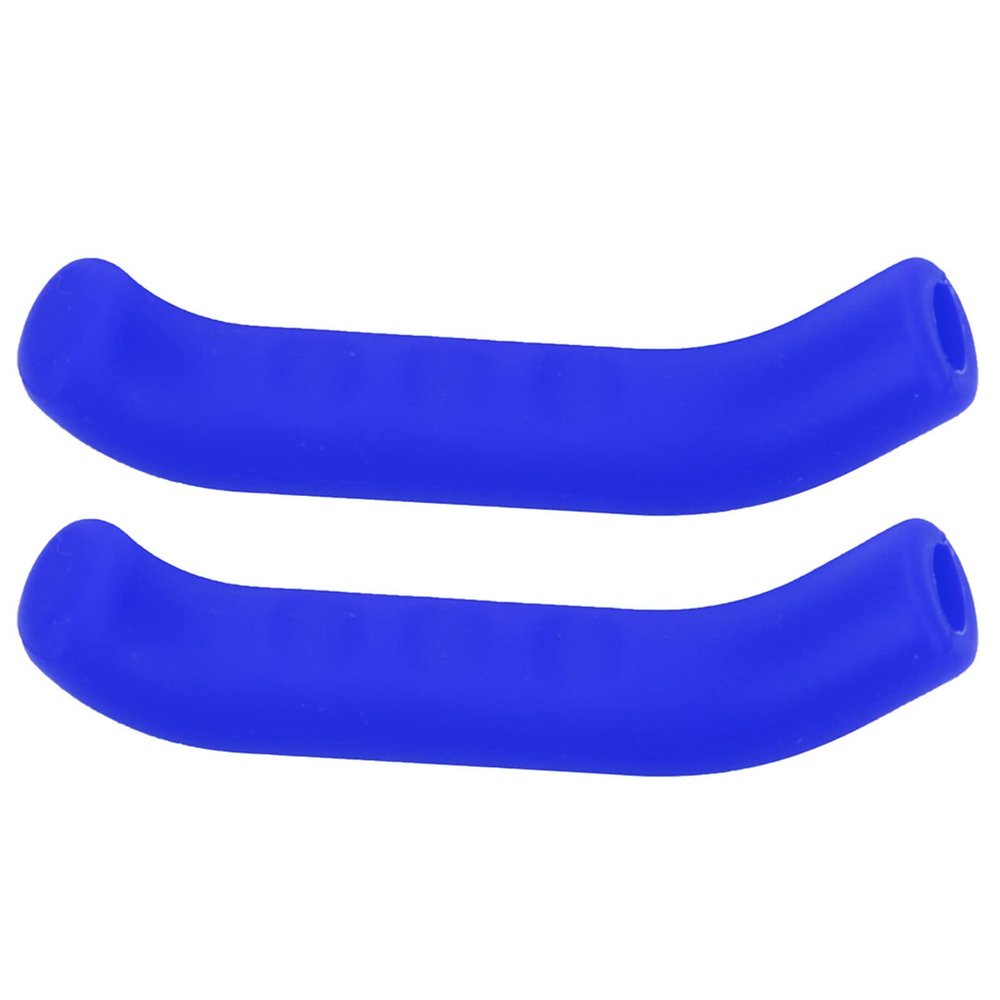 Mountain Bike Brakes, Bike Brake Levers Waterproof, 5 Colors Bike Brake Lever Cover Silicone Grips Anti-Slip Brake Handle Protection Cover Cycling Accessory for Road Bike and MTB(Blue)