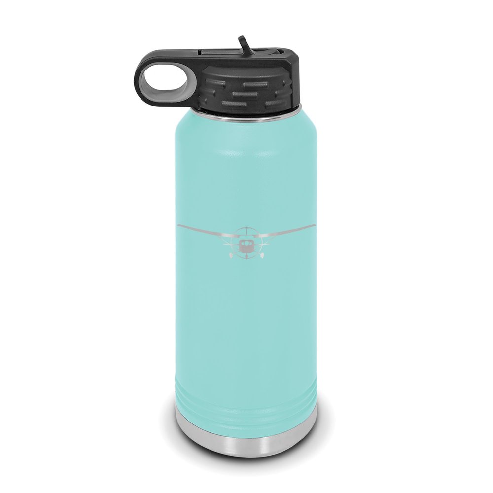 RDW 205 206 207 Water Bottle 32 oz - Laser Engraved w/Flip Top Removable Straw - Polar Camel - Stainless Steel - Vacuum Insulated - Double Walled - Drinkware Bottles - Airliner - Teal