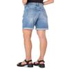 Earnest Sewn Womens Connie Cuffed Pleated Denim Shorts Blue 29, Emily view 3