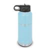 C-2 Greyhound Water Bottle 32 oz - Laser Engraved w/ Flip Top Removable Straw - Polar Camel - Stainless Steel - Vacuum Insulated - Double Walled - Drinkware Bottles - c2 cargo aircraft - Light Blue view 1