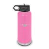 C-17 Globemaster III Water Bottle 32 oz - Laser Engraved w/ Flip Top Removable Straw - Polar Camel - Stainless Steel - Vacuum Insulated - Double Walled - Drinkware Bottles - c17 cargo aircraft - Pink view 1