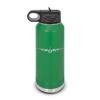 C-130 Hercules Water Bottle 32 oz - Laser Engraved w/ Flip Top Removable Straw - Polar Camel - Stainless Steel - Vacuum Insulated - Double Walled - Drinkware Bottles - c130 military transport - Green view 1