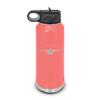 C-17 Globemaster III Water Bottle 32 oz - Laser Engraved w/ Flip Top Removable Straw - Polar Camel - Stainless Steel - Vacuum Insulated - Double Walled - Drinkware Bottles - c17 cargo aircraft - Coral view 1