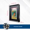 BCW Interlocking Card Frames - Black | Interlocking Frames Ideal for Collectibles, Trading Cards, and Memorabilia | Wall Display Frame (Graded Cards - 8 Pack) view 3