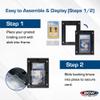 BCW Interlocking Card Frames - Black | Interlocking Frames Ideal for Collectibles, Trading Cards, and Memorabilia | Wall Display Frame (Graded Cards - 8 Pack) view 4