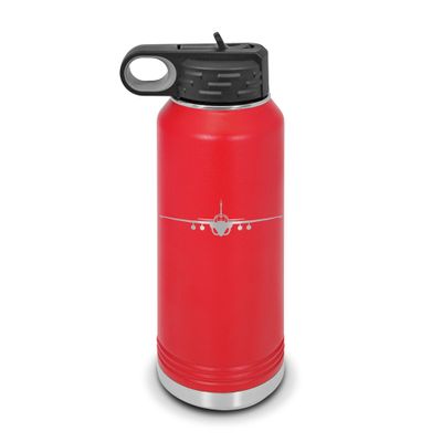 A-6 Intruder Water Bottle 32 oz - Laser Engraved w/Flip Top Removable Straw - Polar Camel - Stainless Steel - Vacuum Insulated - Double Walled - Drinkware Bottles - a6 Attack Aircraft - Red