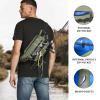 THKFISH Waterproof Fishing Waist Pack with Fishing Rod Holder, Airtight Zipper Closure, Lightweight Sling Fishing Waist Bag for Fly Fishing view 3