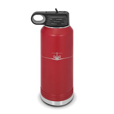 RDW Citation X Water Bottle 32 oz - Laser Engraved w/Flip Top Removable Straw - Polar Camel - Stainless Steel - Vacuum Insulated - Double Walled - Drinkware Bottles - Business Jet - Maroon