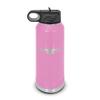 F-14 Tomcat Water Bottle 32 oz - Laser Engraved w/ Flip Top Removable Straw - Polar Camel - Stainless Steel - Vacuum Insulated - Double Walled - Drinkware Bottles - f14 fighter aircraft - Light Purple view 1