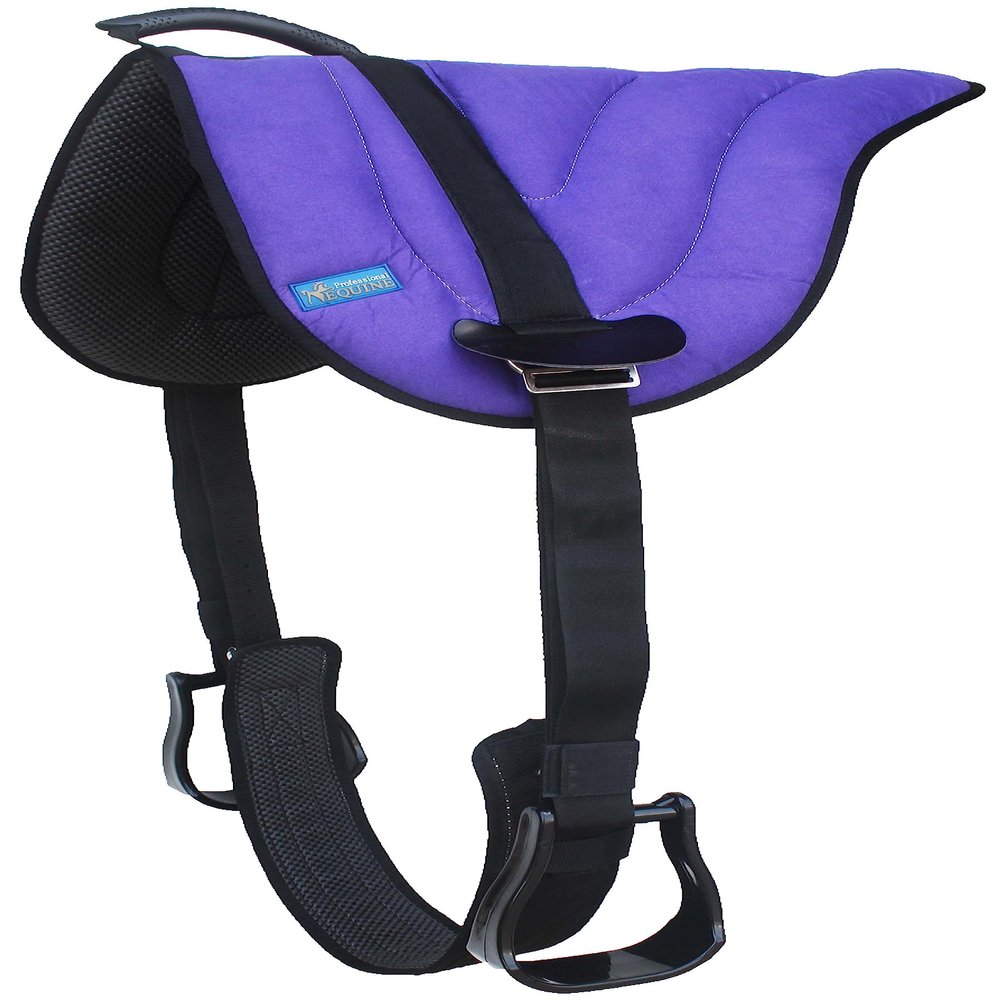 CHALLENGER Horse Western Suede Neoprene Anti-Slip Bareback Saddle Pad Stirrups 39187PR