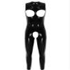 QinCiao Men's Hollow Out Bodysuits Zipper Back Jumpsuits Open Croth Catsuits Halloween Costume BlackTypeB 3X-Large view 4