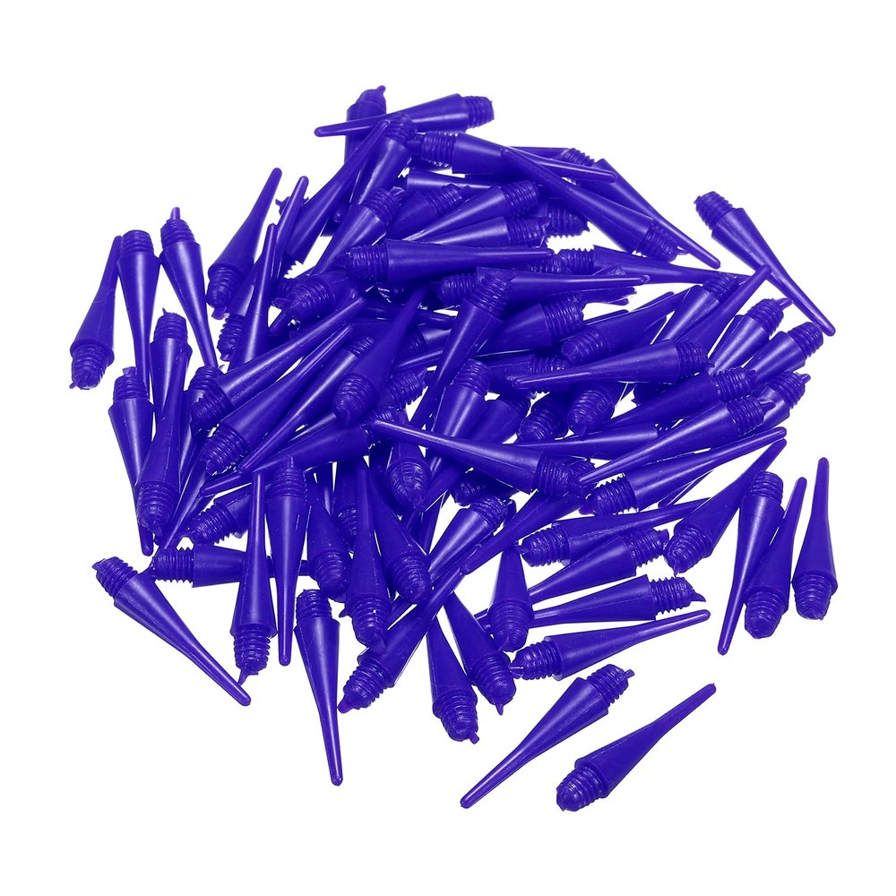 PATIKIL Plastic Dart Tips, 60 Pack 2BA Thread Soft Dart Tips Plastic Tip Soft Tip, Blue
