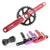 170mm Mountain Bikes Crankset Aluminum Alloy Hollow Integrated Crank GXP 3 Direct Mount Single Chainring 32T34T36T38T CNC Cutting With Bottom Bracket Purple/Red/Black ( Color : Purple , Size : 34T ) view 4