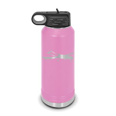 RQ-7 Shadow Water Bottle 32 oz - Laser Engraved w/Flip Top Removable Straw - Polar Camel - Stainless Steel - Vacuum Insulated - Double Walled - Drinkware Bottles - Flying Drone UAV - Light Purple