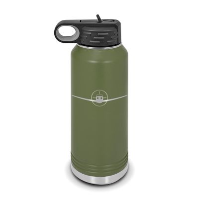 RDW F33A Water Bottle 32 oz - Laser Engraved w/Flip Top Removable Straw - Polar Camel - Stainless Steel - Vacuum Insulated - Double Walled - Drinkware Bottles - Aircraft - Olive