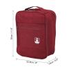PATIKIL Shoe Bags for Travel, Holds 3-4 Pairs of Shoes Travel Bag for Packing Gym Flight Storage Pouch Luggage Travel Accessories, Red view 2
