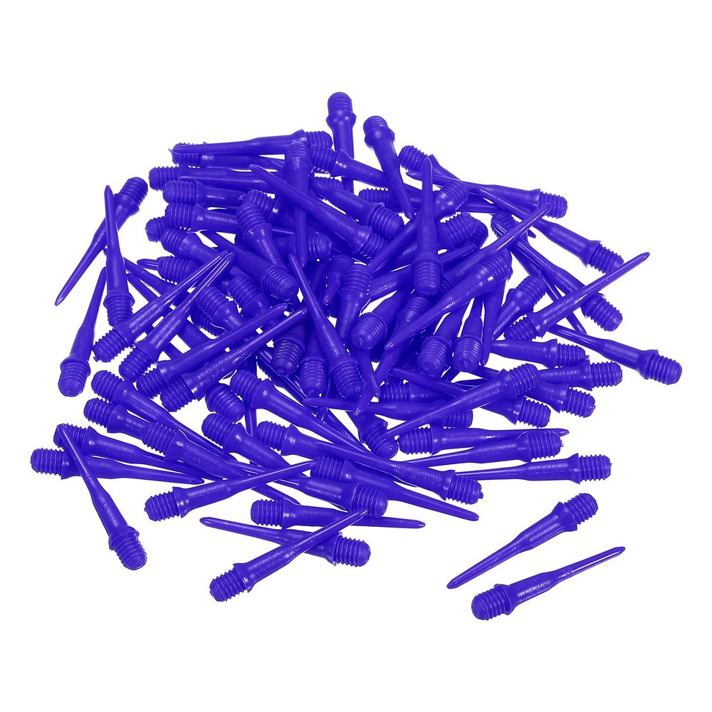 PATIKIL Plastic Dart Tips, 50 Pack 2BA Thread Soft Dart Tips Plastic Tip Soft Tip Dart Accessories, Blue