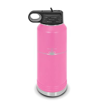 RDW Hawker 800XP Water Bottle 32 oz - Laser Engraved w/Flip Top Removable Straw - Polar Camel - Stainless Steel - Vacuum Insulated - Double Walled - Drinkware Bottles - 800 Aircraft - Pink