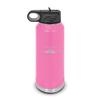 RDW Hawker 800XP Water Bottle 32 oz - Laser Engraved w/Flip Top Removable Straw - Polar Camel - Stainless Steel - Vacuum Insulated - Double Walled - Drinkware Bottles - 800 Aircraft - Pink view 1