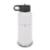 C-130 Hercules Water Bottle 32 oz - Laser Engraved w/ Flip Top Removable Straw - Polar Camel - Stainless Steel - Vacuum Insulated - Double Walled - Drinkware Bottles - c130 military transport - White view 1