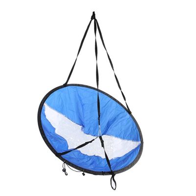 BESPORTBLE Kayak Wind Sail with Clear Window Foldable Canoe Sail for Easy Setup Durable Design Uv Protection for Inflatable Boats and Paddle Boards Blue White
