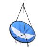 BESPORTBLE Kayak Wind Sail with Clear Window Foldable Canoe Sail for Easy Setup Durable Design Uv Protection for Inflatable Boats and Paddle Boards Blue White view 1