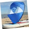 BESPORTBLE Kayak Wind Sail with Clear Window Foldable Canoe Sail for Easy Setup Durable Design Uv Protection for Inflatable Boats and Paddle Boards Blue White view 3
