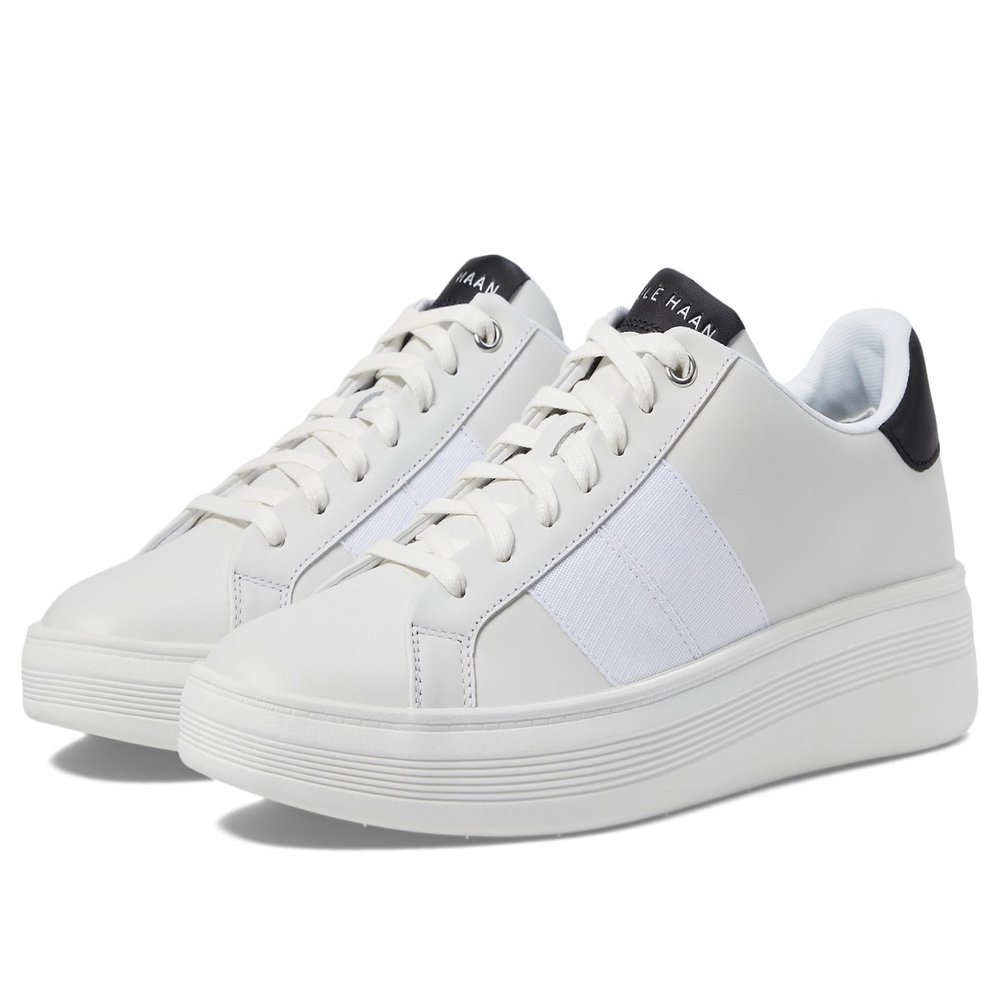 Cole Haan Men's Grand Crosscourt Premier, White/Black/Birch, 9.5-W US