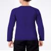 Auranso Boys Rash Guard Swim Shirt UPF 50+ Long Sleeve Sun Protection Quick Dry Shirt Navy 8-9Years view 2