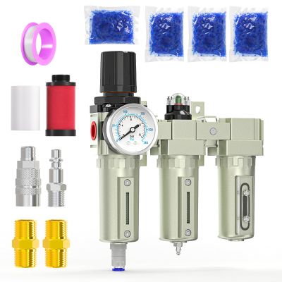 MEANLIN 1/2" NPT 3-Stage Air Dryer for Compressor, Auto Drain