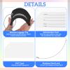 8 Pcs Initial Letter A-Z Luggage Tags Silicone Suitcase Instrument Tag with Name Card and Stainless Steel Loop(Letter P,Red, Black) view 3