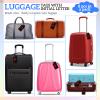 8 Pcs Initial Letter A-Z Luggage Tags Silicone Suitcase Instrument Tag with Name Card and Stainless Steel Loop(Letter P,Red, Black) view 4
