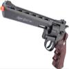 Evike Airsoft - WinGun CO2 Powered Metal High Power Airsoft Magnum Gas Airsoft Revolver (Color: Black / 8") - (PID: 29584)