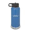 RDW F-15 Eagle Water Bottle 32 oz - Laser Engraved w/Flip Top Removable Straw - Polar Camel - Stainless Steel - Vacuum Insulated - Double Walled - Drinkware Bottles - f15 Fighter Aircraft - Blue view 1