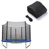 EEYZD Trampoline Safety Net, 10 12 14Ft Weather-Resistant Replacement Enclosure Net with Double-Headed Zipper, Protection Buckle(Net Only),10FT 6 Pole view 1