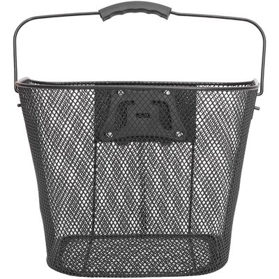 BESPORTBLE Quick Release Front Handlebar Basket for Bike Sturdy Iron Bike Basket Pre-drilled Holes Easy Install Remove