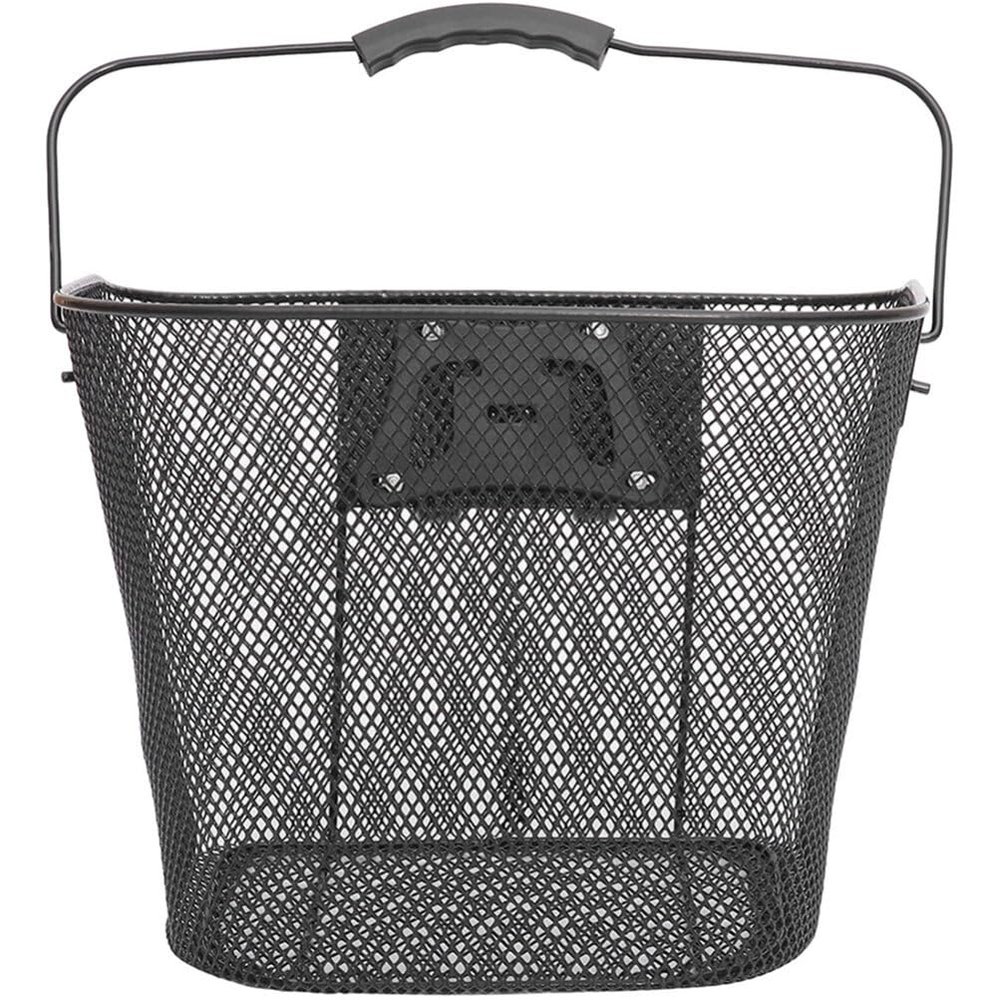 BESPORTBLE Quick Release Front Handlebar Basket for Bike Sturdy Iron Bike Basket Pre-drilled Holes Easy Install Remove