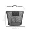 BESPORTBLE Quick Release Front Handlebar Basket for Bike Sturdy Iron Bike Basket Pre-drilled Holes Easy Install Remove view 4