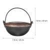 YARNOW 1pc Japanese Hot Pot Korean Hot Pot Outdoor Stove Cookware Stew Japanese Nabe Iron Cast Iron Cooking Hiking Cookware Small Outdoor Hanging view 3